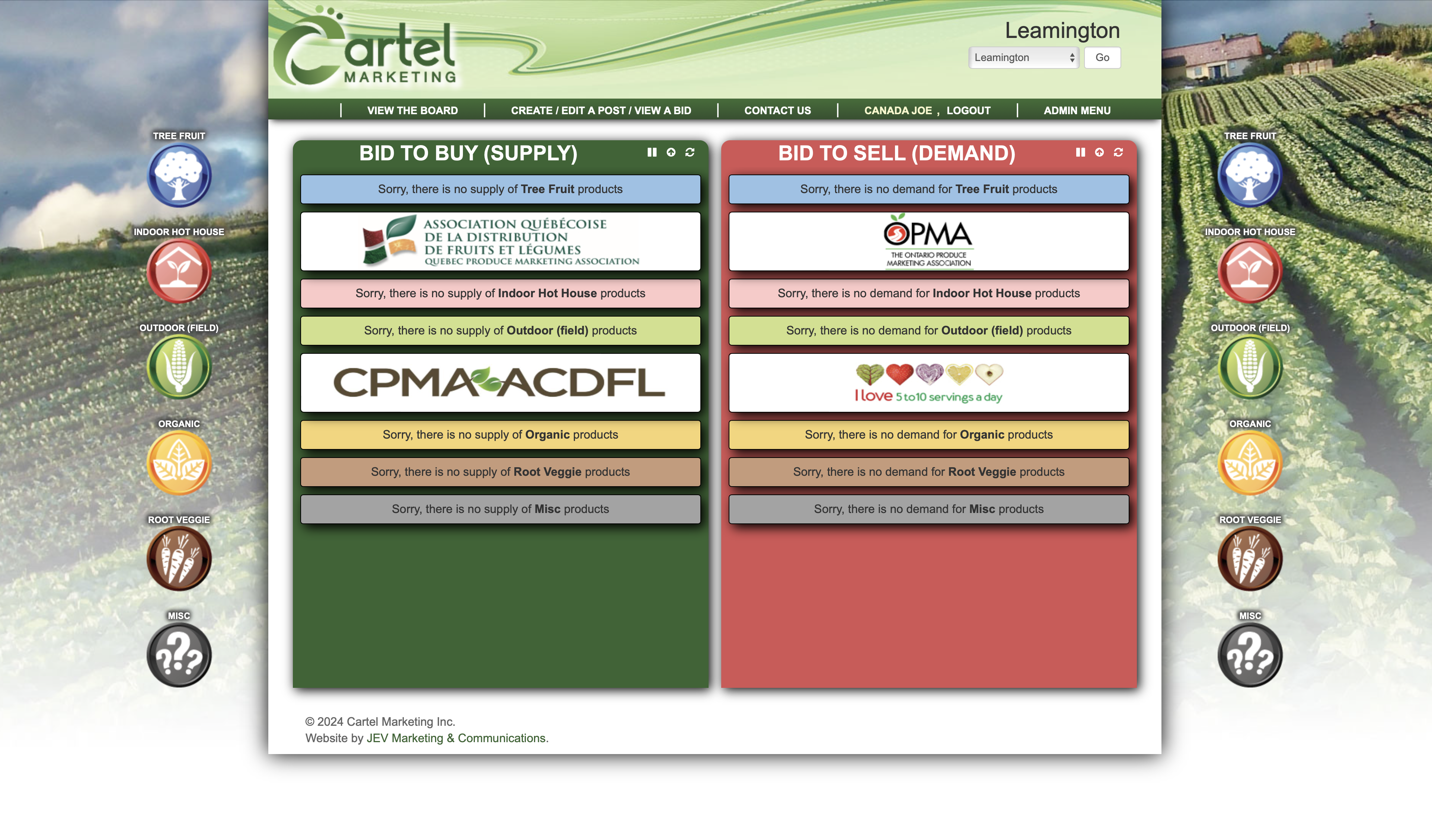 Cartel Marketing site