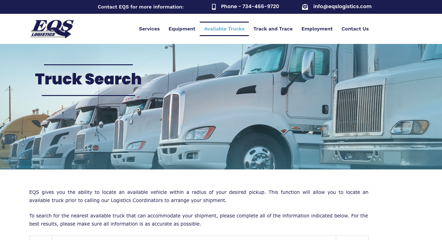 EQS Logistics site